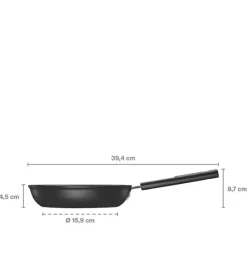 FISKARS HARD FACE Komplet patelnie 20, 24, 28 cm + pokrywki silikonowe TADAR + naleśnikowa / powłoka Ceratec™ Superior