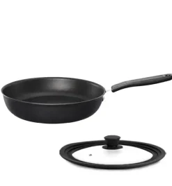 FISKARS KITCH'N 1055650 Patelnia 28 cm + pokrywka silikonowa / powłoka nieprzywierająca