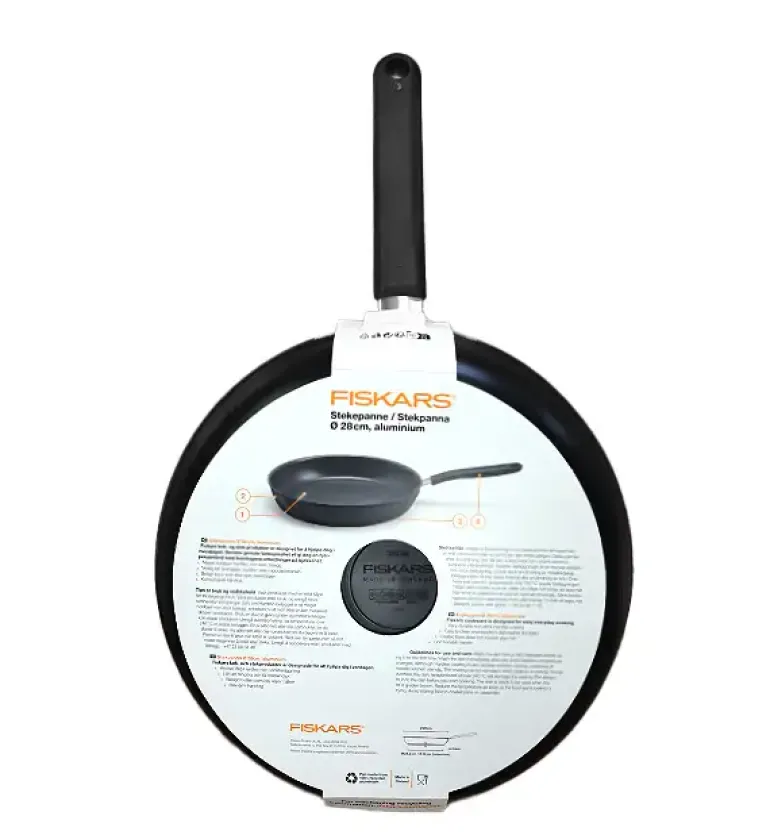FISKARS KITCH'N 1055650 Patelnia 28 cm + pokrywka silikonowa / powłoka nieprzywierająca