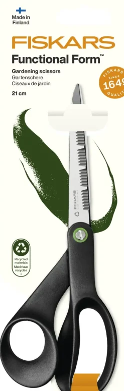 FISKARS OGRÓD 1074544 FUNCTIONAL FORM Nożyce ogrodowe 21 cm / ząbkowane / czarne