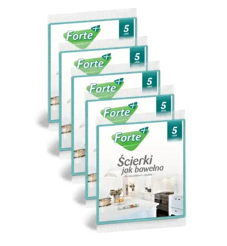 FORTE+ Komplet 5x Ścierki jak bawełna 5 szt.