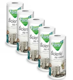 FORTE+ Komplet 5x Ścierki na rolce 40 szt.