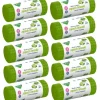 FORTE+ Komplet 10x Worki na śmieci 35 L / 15 szt. / LDPE / z taśmą / moletowane (z przetłoczeniami) / zapach limonka