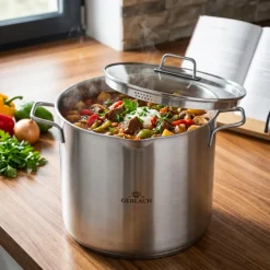 GERLACH AMBIENTE Garnek 15 L z pokrywką 28 cm / stal nierdzewna 18/10