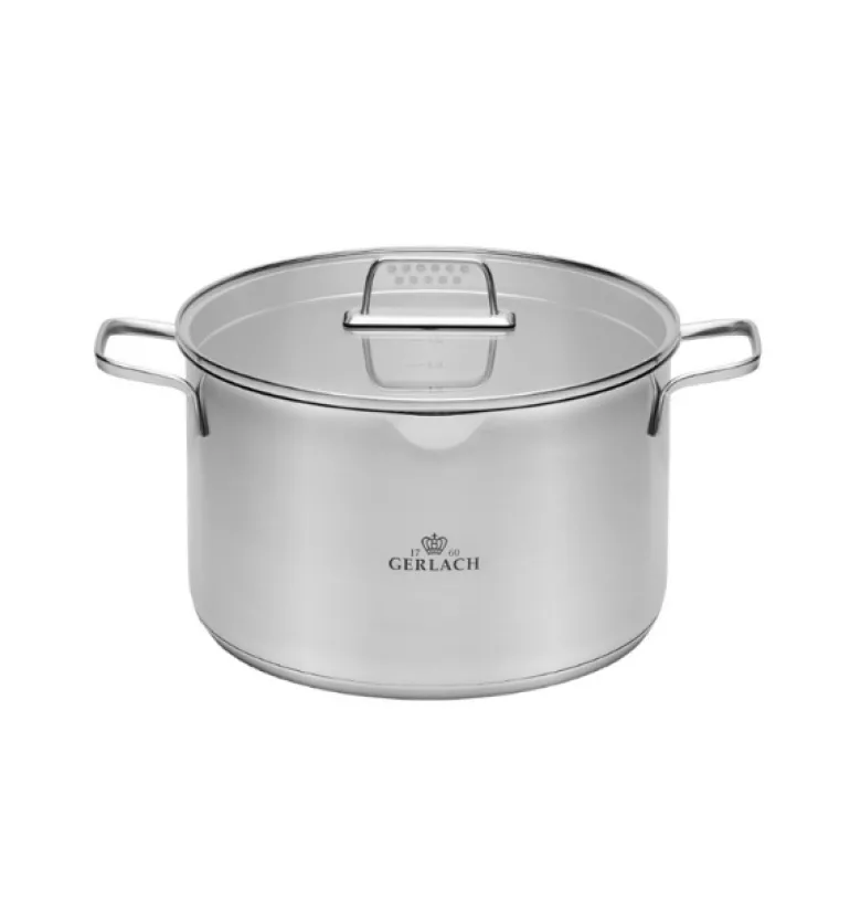 GERLACH AMBIENTE Garnek 10 l z pokrywką 28 cm / stal nierdzewna
