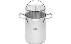 GERLACH AMBIENTE Garnek wysoki 4 l z sitkiem i pokrywką 16 cm / stal nierdzewna
