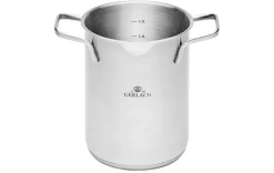 GERLACH AMBIENTE Garnek wysoki 4 l z sitkiem i pokrywką 16 cm / stal nierdzewna