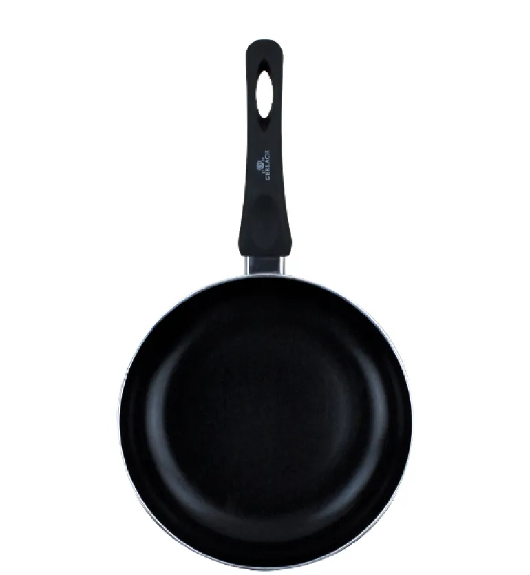 GERLACH AMBIENTE Komplet Garnki z pokrywkami 10 el + Patelnie Initial 20, 24, 28 cm + patelnia naleśnikowa 26 cm / stal nierdzewna / indukcja