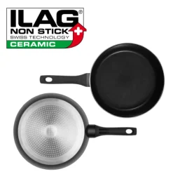 GERLACH AMBIENTE Komplet Garnki z pokrywkami 10 el + Patelnie Harmony Classic 20, 28 cm / stal nierdzewna / indukcja