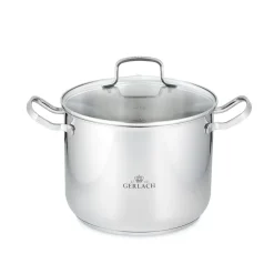 GERLACH AMBIENTE Komplet Garnki z pokrywkami 10 el + Patelnia naleśnikowa 26 cm +Granitex Patelnia 20, 24, 28 cm