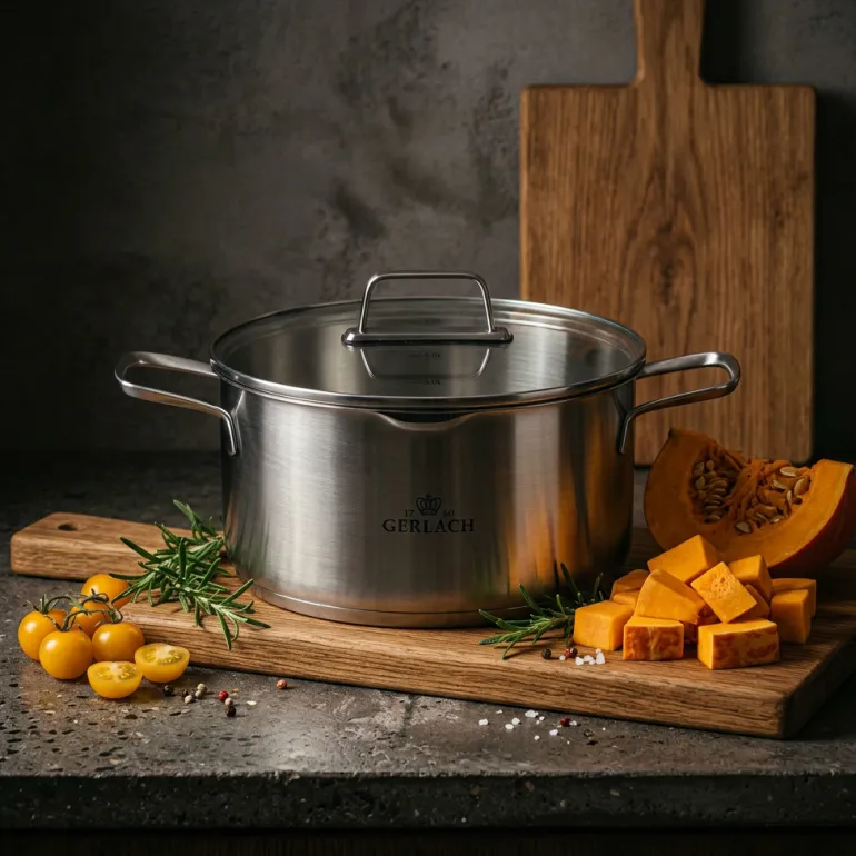 GERLACH AMBIENTE Komplet garnków z pokrywkami 6 el. / stal nierdzewna