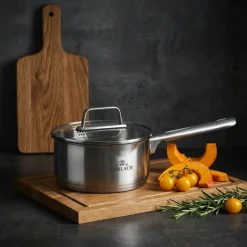 GERLACH AMBIENTE Komplet garnek 2,5 l + rondel 1,5 l z pokrywkami / stal nierdzewna