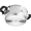 GERLACH AMBIENTE PLUS Komplet Garnki z pokrywkami 10 el + Patelnie Initial 24, 28 cm + Pokrywki szklane TADAR