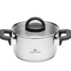 GERLACH AMBIENTE PLUS Komplet Garnki z pokrywkami 10 el + Patelnie Initial 24, 28 cm / stal nierdzewna / indukcja