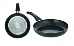 GERLACH AMBIENTE PLUS Komplet Garnki z pokrywkami 10 el + Patelnie Initial 20, 24, 28 cm + Patelnia naleśnikowa 26 cm + Brytfanna Granitex / stal nierdzewna / indukcja