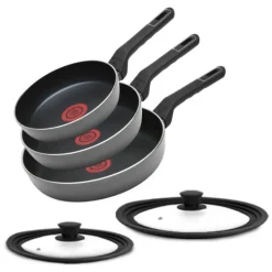 GERLACH AMBIENTE ThermoCoat KOMPLET PATELNIA 20, 24, 28 cm + pokrywki 3w1