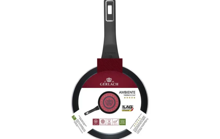 GERLACH AMBIENTE ThermoCoat PATELNIA 20 cm + pokrywka silikon 3w1