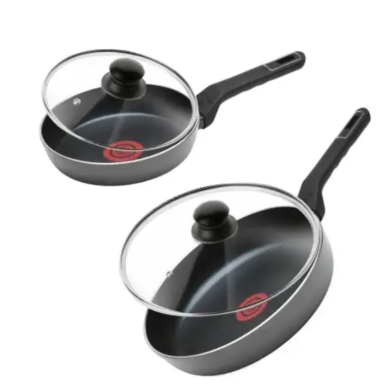 GERLACH AMBIENTE ThermoCoat KOMPLET PATELNIA 20, 28 cm + pokrywki uniwersalne