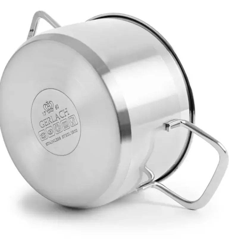 GERLACH BRAVA Komplet Garnki z pokrywkami 8 el + garnek 7 l Gerlach Ambiente