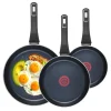GERLACH BRAVA Komplet Garnki z pokrywkami 8 el + patelnie Gerlach Ambiente 20, 24, 28 cm + Patelnia naleśnikowa 26 cm