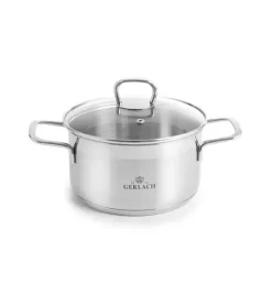 GERLACH BRAVA Komplet Garnki z pokrywkami 8 el + garnek 7 l + 10 l Gerlach Ambiente