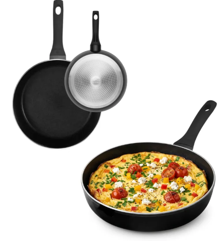 GERLACH BRAVA Komplet Garnki z pokrywkami 8 el + patelnie Gerlach Harmony Classic 28, 20 cm