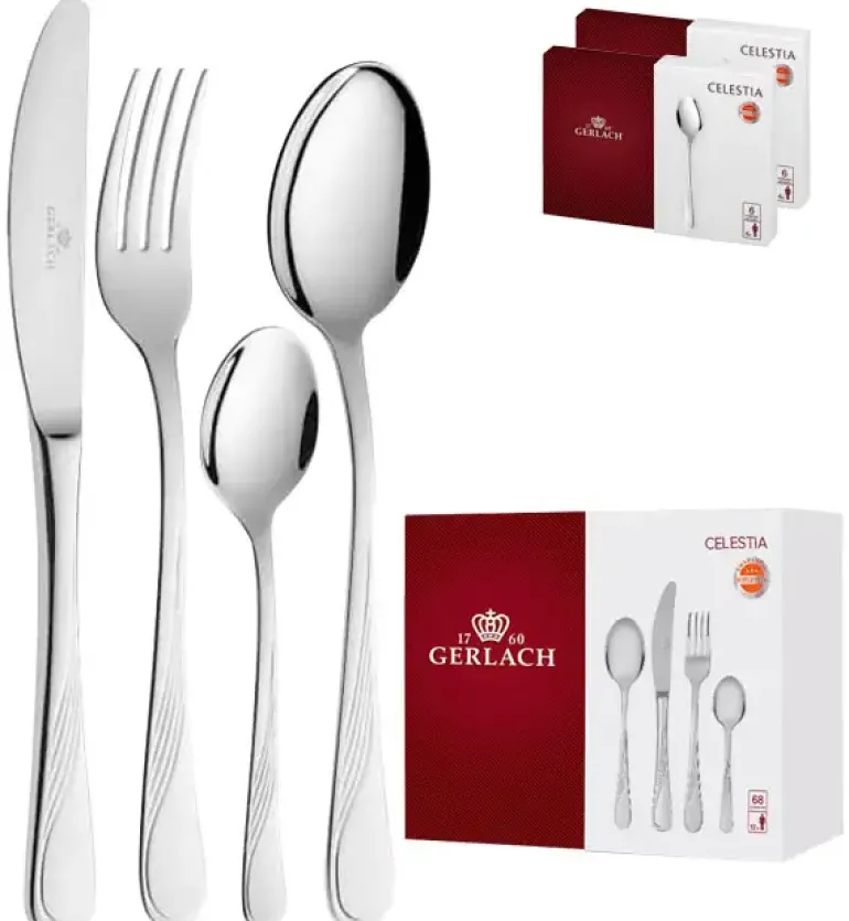 GERLACH CELESTIA 04A Komplet 80 elementów w pudełku dla 12 osób / połysk