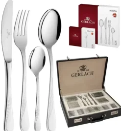 GERLACH CELESTIA 04A Komplet 98 elementów w walizce dla 18 osób / połysk