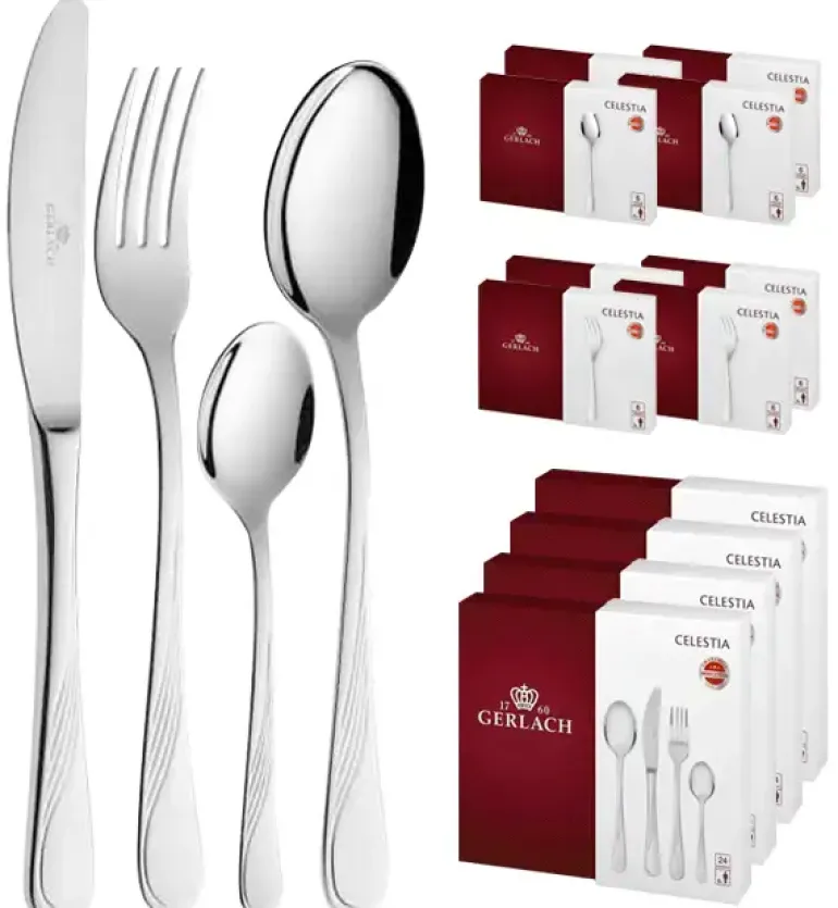 GERLACH CELESTIA 04A Komplet 144 elementów w pudełku dla 24 osób / połysk