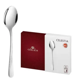 GERLACH CELESTIA 04A Komplet Łyżeczki do herbaty 6 el w pudełku dla 6 osób / połysk