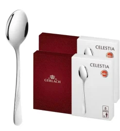 GERLACH CELESTIA 04A Komplet Łyżeczki do herbaty 12 el w pudełku dla 12 osób / połysk