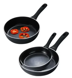 GERLACH CONTRAST PROCOAT Komplet Patelnie 20 + 28 cm + głęboka 24 cm z powłoką ceramiczną XERA DUR non-stick