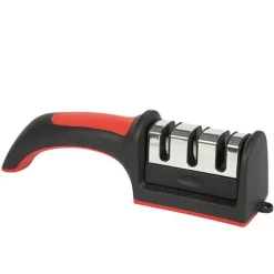 GERLACH COUNTRY 959A Komplet 5 noży w bloku + ostrzałka 3w1 uni czerwona