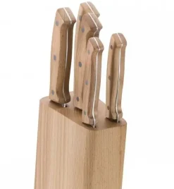 GERLACH COUNTRY Komplet 5 noży w bloku+ ostrzałka 3w1