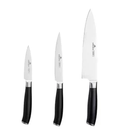 GERLACH DECO BLACK 991A Komplet 3 noży luzem / stal nierdzewna
