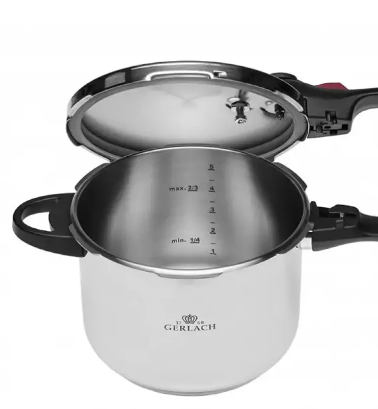 GERLACH FIRST Szybkowar 6 l z rączką Ø 22 cm / stal nierdzewna