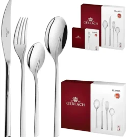 Gerlach Flames Sztućce Komplet 98 el (pudełko 68+dodatki) / 18 osób / połysk