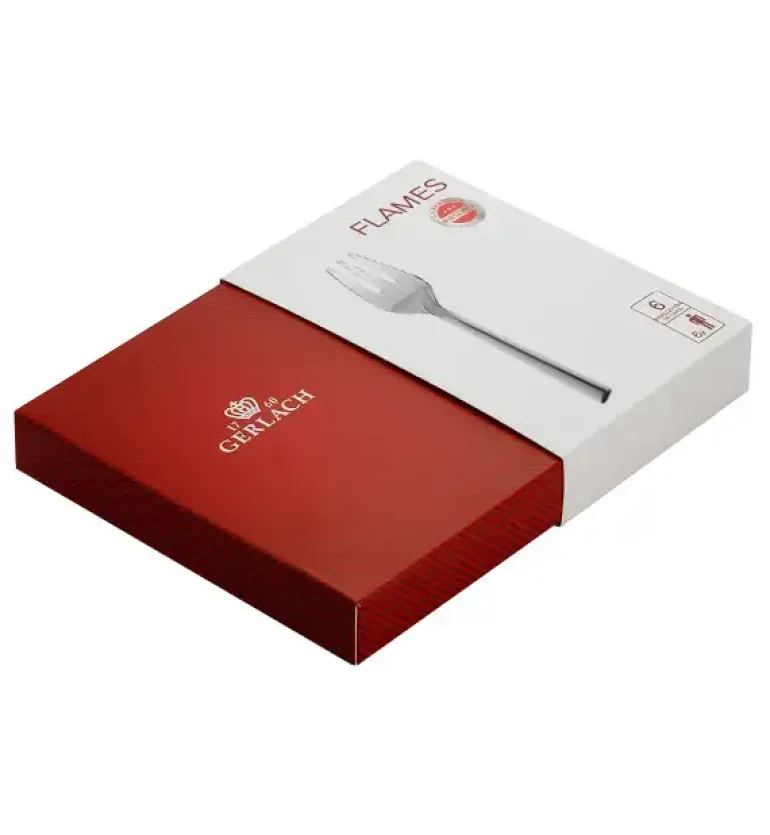 Gerlach Flames Sztućce Komplet 60 el (2x24+dodatki) pudełko / 12 osób / połysk