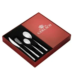 Gerlach Flames Sztućce Komplet 60 el (2x24+dodatki) pudełko / 12 osób / połysk