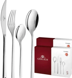 Gerlach Flames Sztućce Komplet 136 el pudełko / 24 osoby / połysk