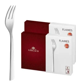 Gerlach Flames Sztućce Widelczyk do ciast 12 el pudełko / 12 osób / połysk