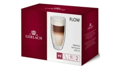 GERLACH FLOW Zestaw szklanek termicznych 350 ml 2 szt. / szkło borokrzemowe