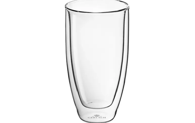GERLACH FLOW Zestaw szklanek termicznych 350 ml 4 szt. / szkło borokrzemowe