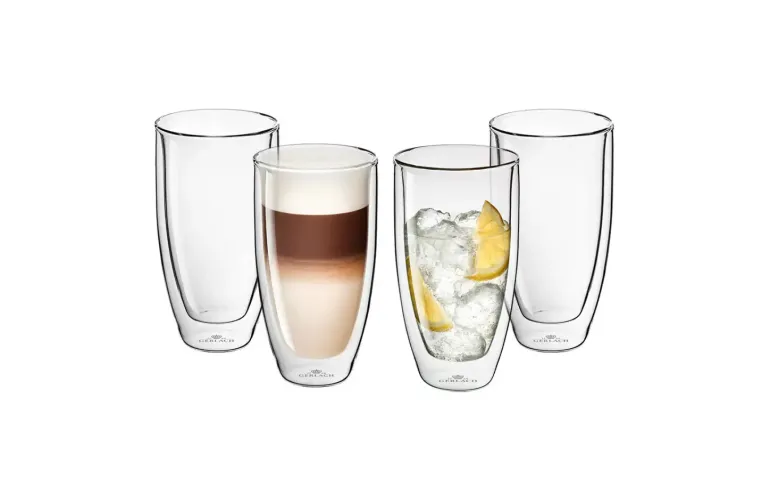 GERLACH FLOW Zestaw szklanek termicznych 350 ml 4 szt. / szkło borokrzemowe