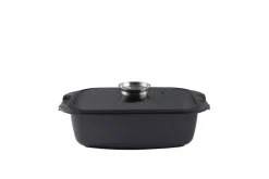 GERLACH GRANITEX Brytfanna 32 cm z pokrywką +rękawica z podkładką / powłoka ILAG Xera Dur / indukcja