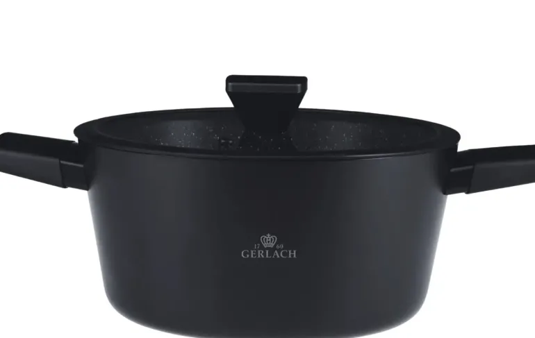 GERLACH GRANITEX Garnek 4,4 L z pokrywką 24 cm powłoka ILAG XERA DUR 2 / indukcja