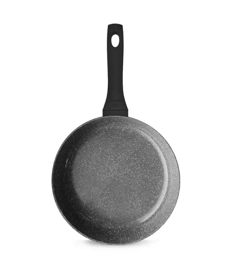GERLACH GRANITEX GREY Patelnia z powłoką ceramiczną ILAG Xera Dur 2® 24 cm + pokrywka PSU / aluminium