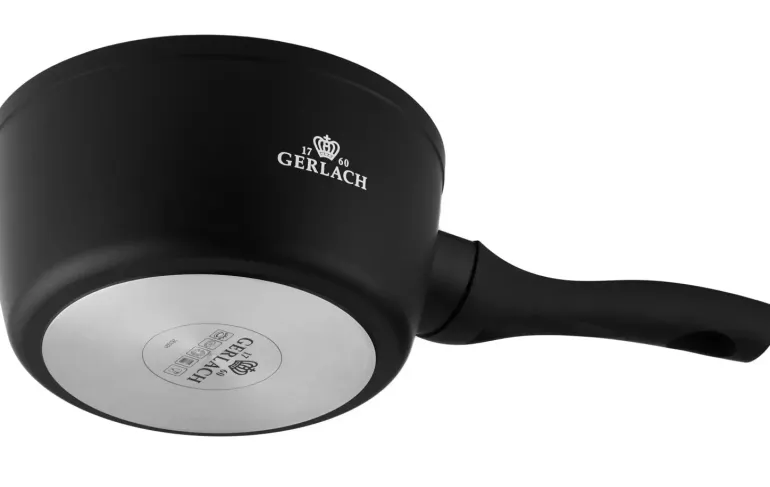 GERLACH GRANITEX Komplet 2 garnki + rondel + 3 patelnie + naleśnikowa / indukcja
