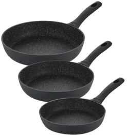 GERLACH GRANITEX Komplet 2 garnki + rondel + 3 patelnie + naleśnikowa / indukcja