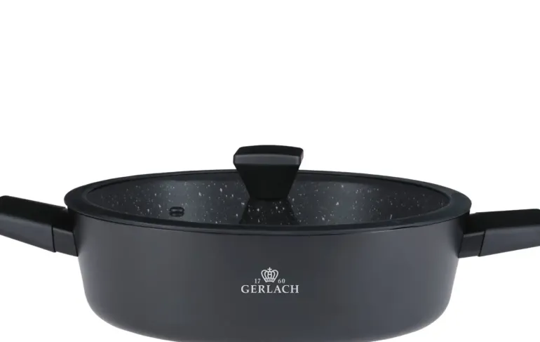 GERLACH GRANITEX Komplet garnki 24, 28 cm powłoka ILAG XERA DUR 2 / indukcja